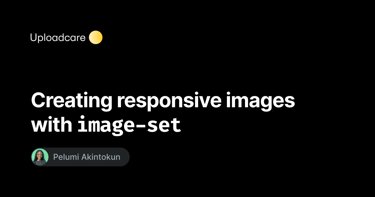 Creating responsive images with image-set